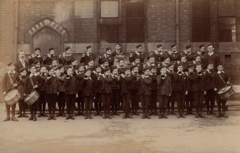 Boys’ Brigade Band, presumably by English Photographer
