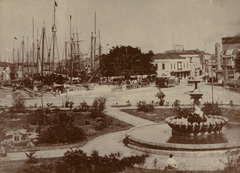 Bridgetown Harbour, circa 1900 by English Photographer