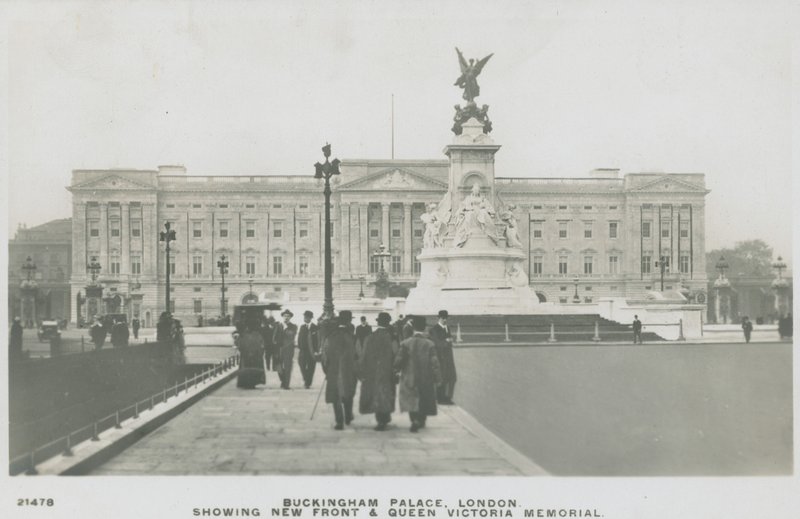 Buckingham Palace, London, Showing New Front and Queen Victoria Memorial by English Photographer