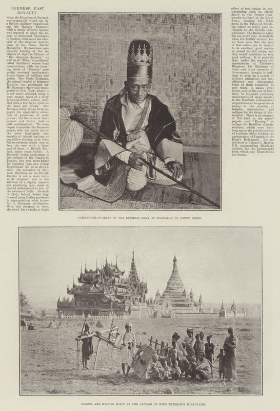 Burmese Past Royalty by English Photographer