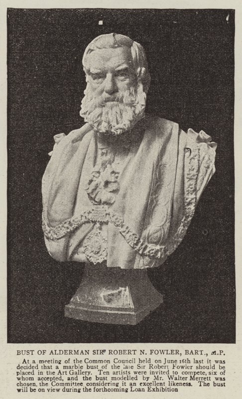 Bust of Alderman Sir Robert N Fowler, Baronet, MP by English Photographer