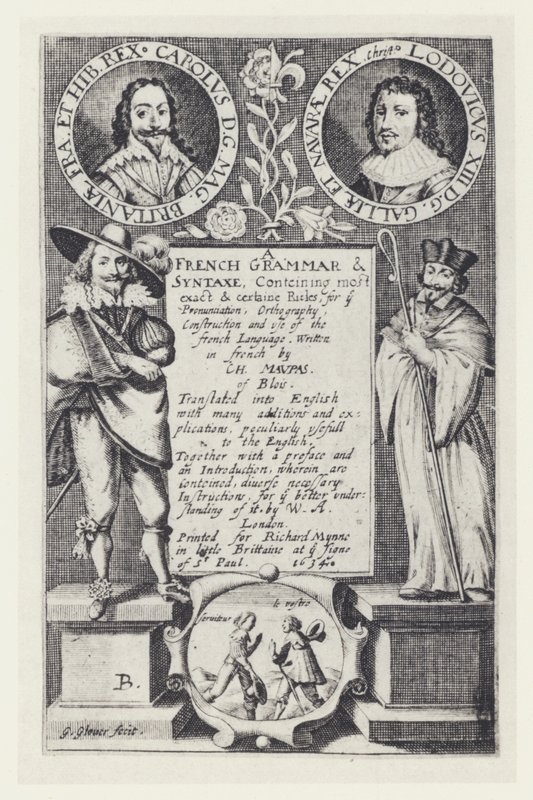 C Maupas, A French Grammar, R Mynne 1634 by English Photographer