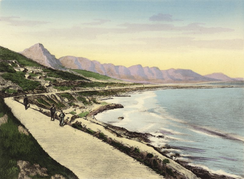 Cape Town: Victoria Road and the Twelve Apostles by English Photographer