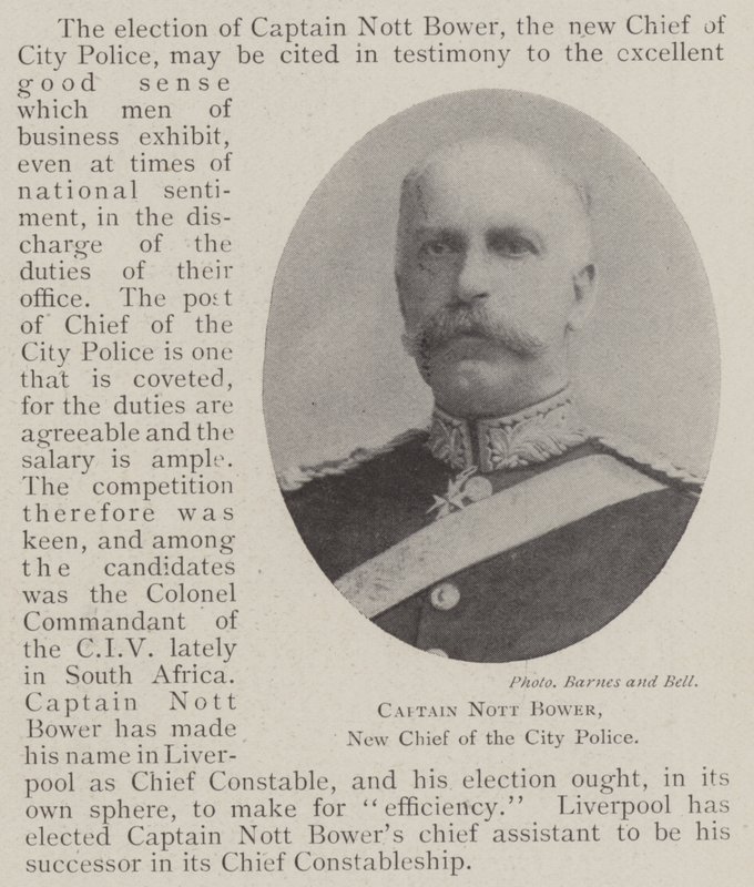 Captain Nott Bower, New Chief of the City Police by English Photographer