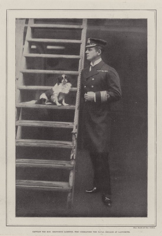 Captain the Honourable Hedworth Lambton, who commanded the Naval Brigade at Ladysmith by English Photographer