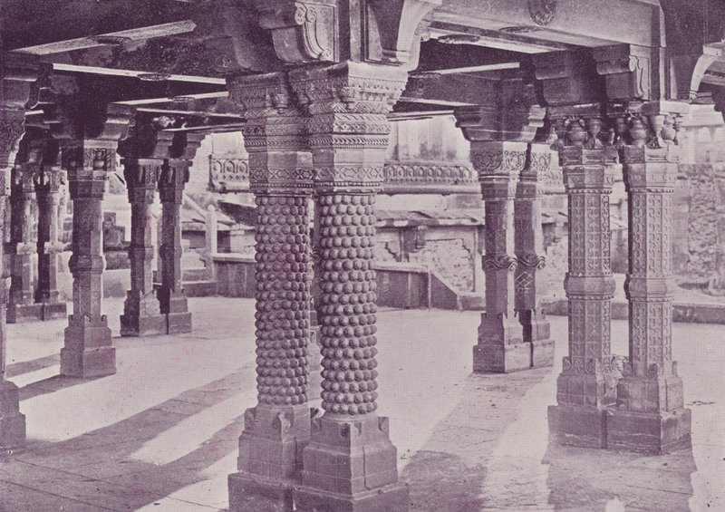 Carved Pillars, Panch Mahal, Fatehpur Sikri by English Photographer