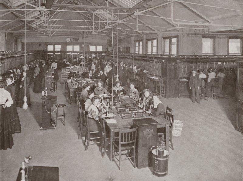 Central London Post Office Telephone Exchange, Carter Lane, East Central by English Photographer