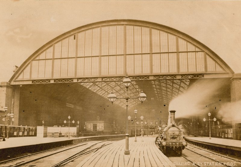 Charing Cross Station, London; Photograph, 1874 by English Photographer