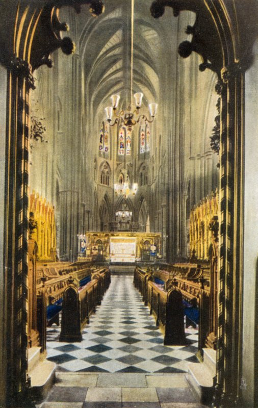 Choir from under the organ loft, Westminster Abbey, London by English Photographer