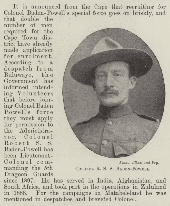 Colonel R S S Baden-Powell by English Photographer