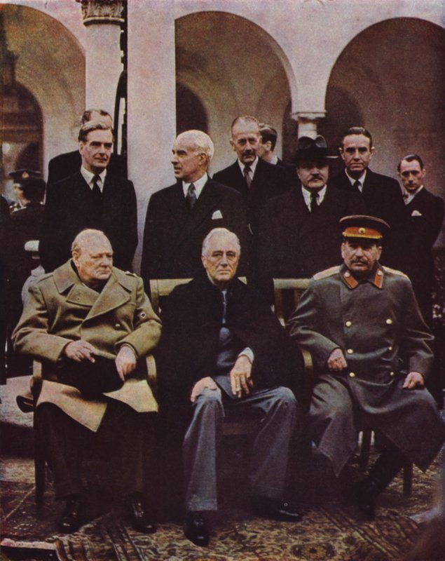 Conference of Allied Leaders at Yalta, 1945 by English Photographer