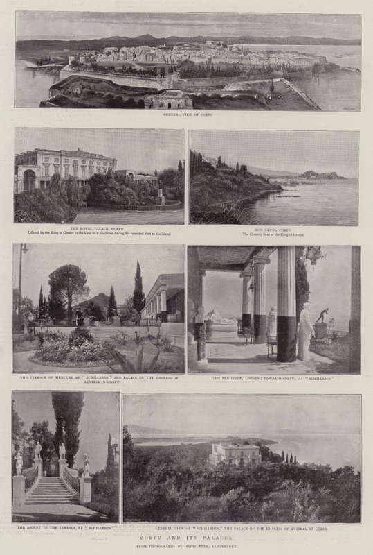 Corfu and Its Palaces by English Photographer