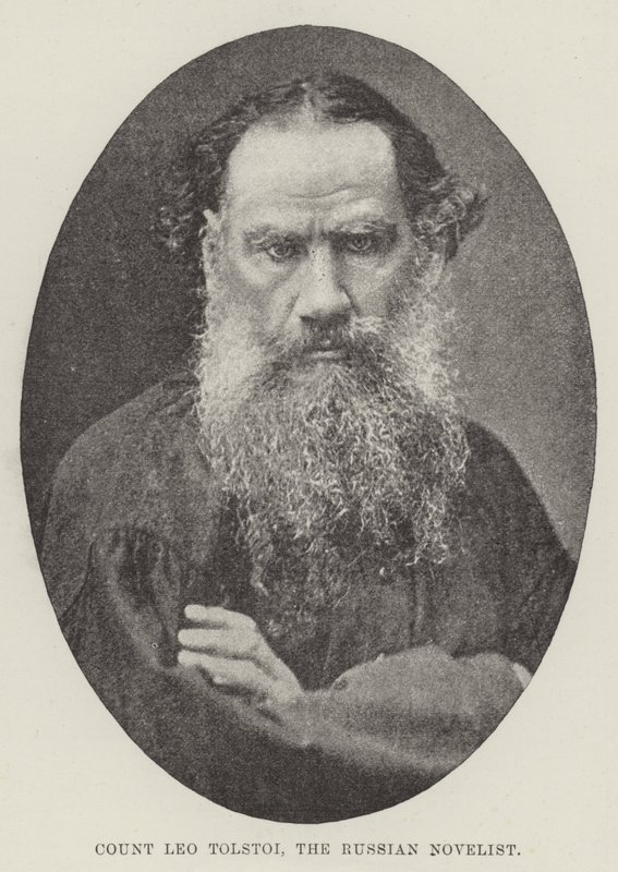 Count Leo Tolstoy, the Russian Novelist by English Photographer