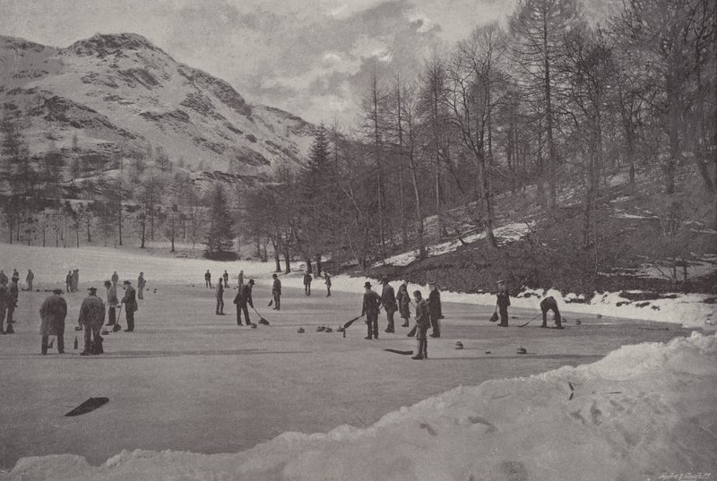 Curling at Birnam by English Photographer