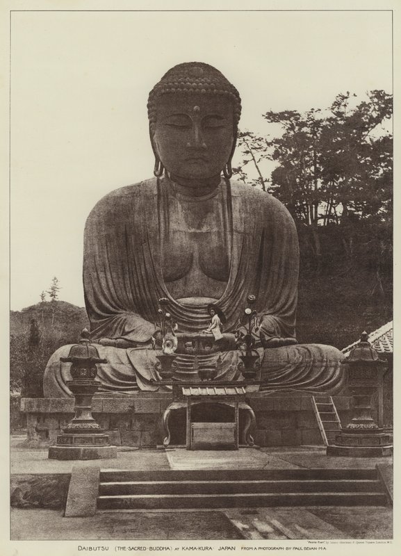 Daibutsu, The Sacred Buddha, at Kamakura, Japan by English Photographer