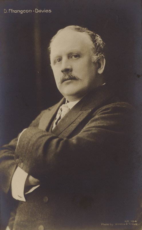 David Ffrangcon-Davies, Welsh baritone singer (1855-1918) by English Photographer