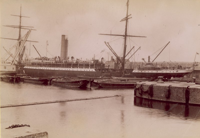 Dock on the River Thames, London by English Photographer