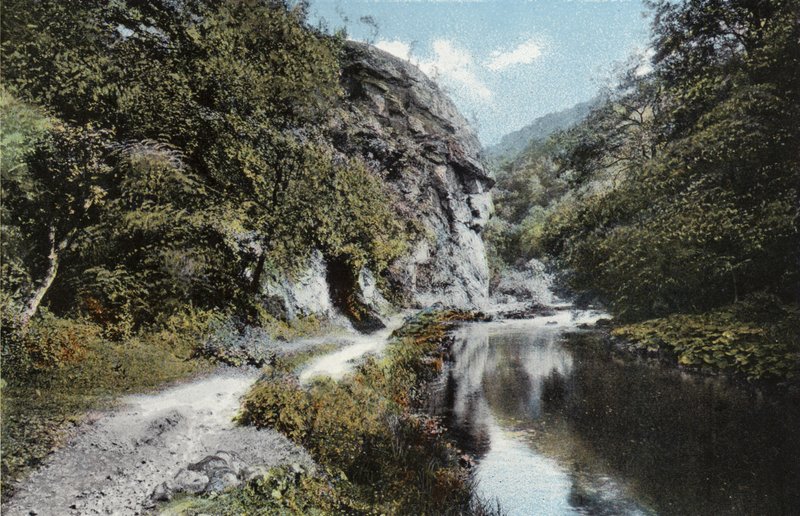 Dovedale, The Lion-faced Rock by English Photographer