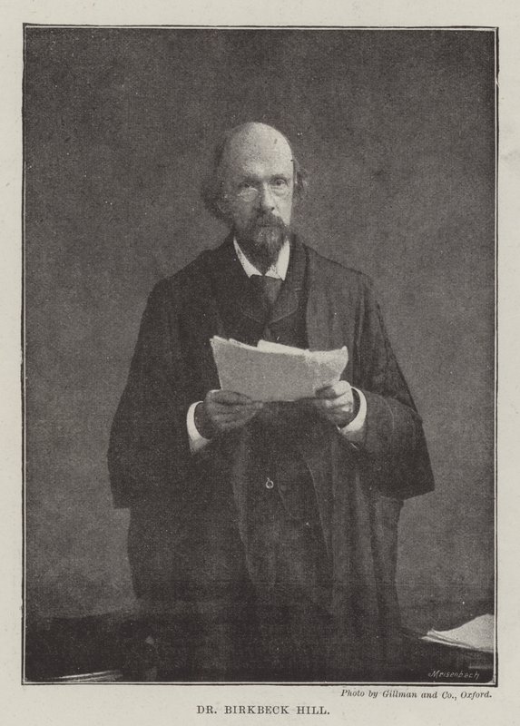 Dr. Birkbeck Hill by English Photographer