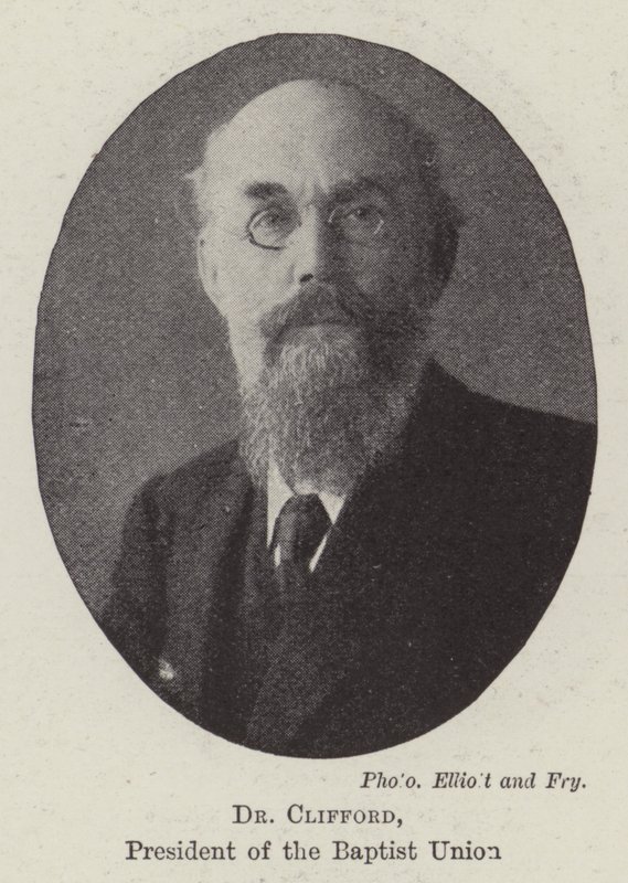 Dr Clifford, President of the Baptist Union by English Photographer