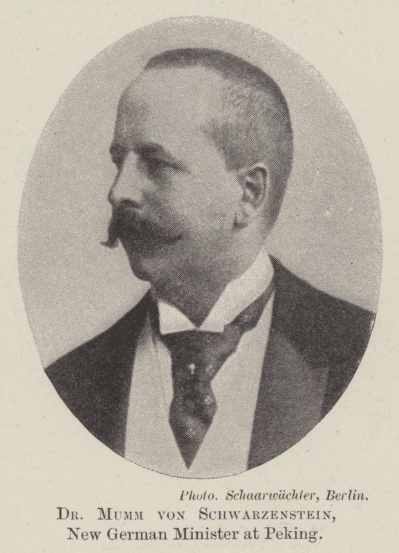 Dr Mumm von Schwarzenstein, New German Minister at Peking by English Photographer