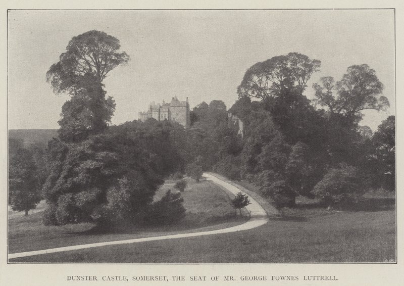 Dunster Castle, Somerset, the Seat of Mr George Fownes Luttrell by English Photographer