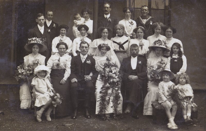 Edwardian Wedding Photograph, c.1910 by English Photographer