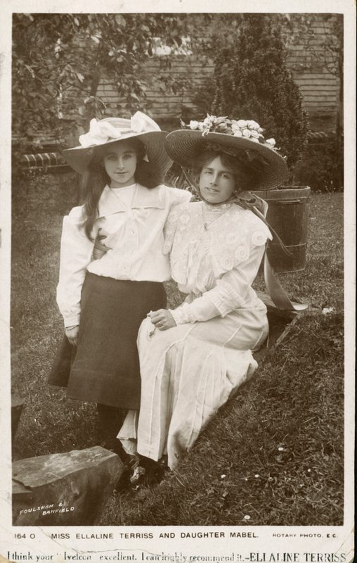 Ellaline Terriss, English actress and singer with her daughter, Mabel by English Photographer