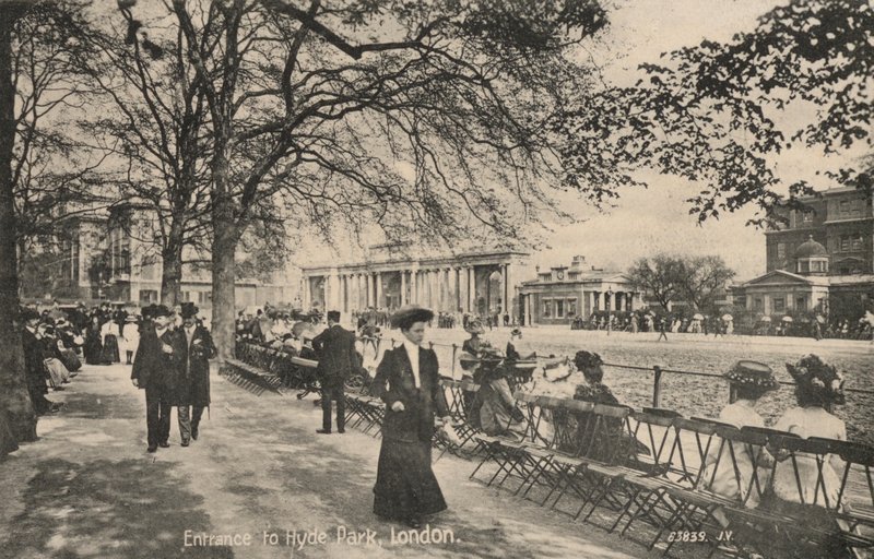 Entrance to Hyde Park, London by English Photographer