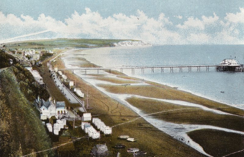 Esplanade, Sandown, and Culver Cliff by English Photographer