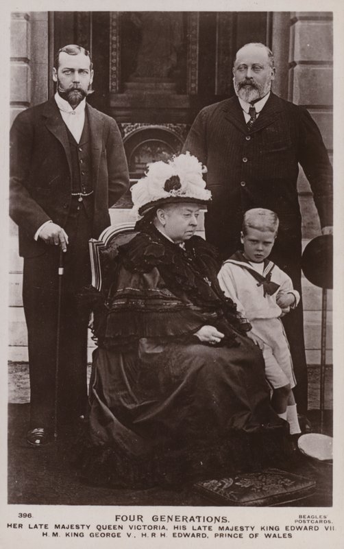Four generations of British royalty by English Photographer