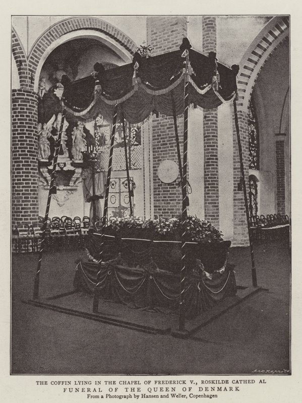 Funeral of the Queen of Denmark by English Photographer