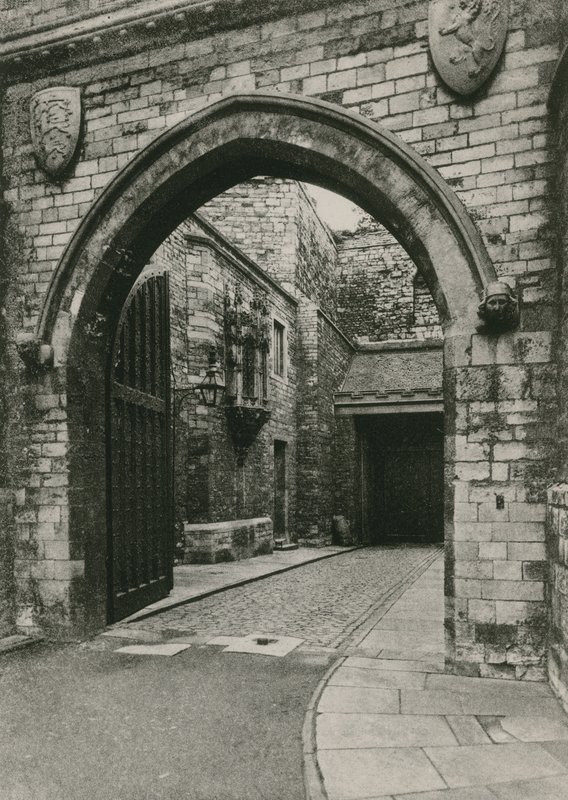 Gateway of Lincoln Castle, showing John O