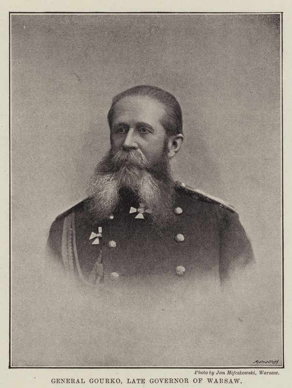General Gourko, Late Governor of Warsaw by English Photographer