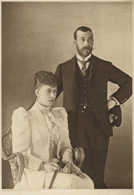 George, Duke of York, and his wife, Princess Mary of Teck by English Photographer