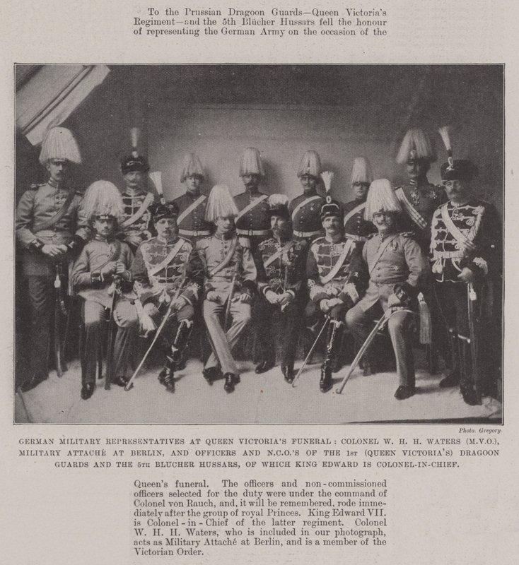 German Military Representatives at Queen Victoria