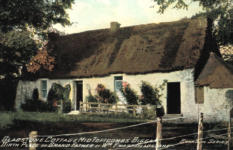 Gladstone cottage, Mid Tofrcombs Biggar, Birthplace of grandfather of William Ewart Gladstone by English Photographer