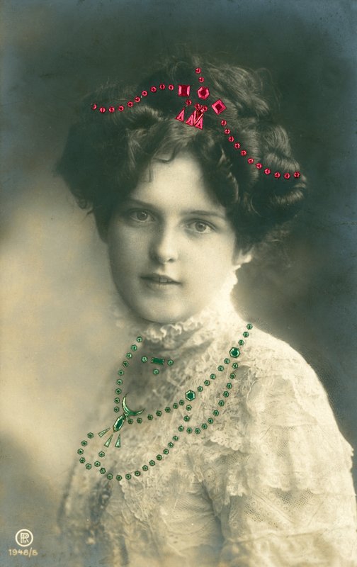 Glamour postcard by English Photographer
