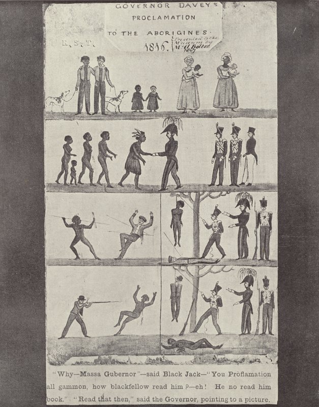 Governor Daveys Proclamation to the Tasmanian Blacks by English Photographer