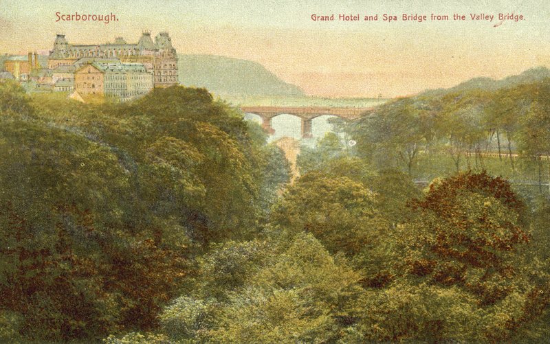 Grand Hotel and bridge, Scarborough by English Photographer