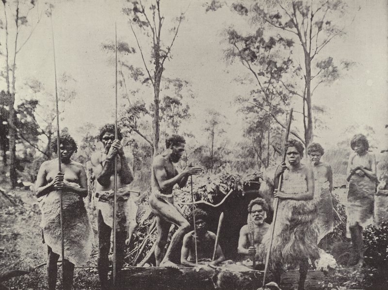 Group of Queensland Aboriginals by English Photographer