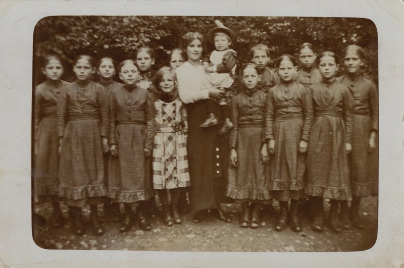 Group of presumably orphans, possibly Barnardo’s children by English Photographer