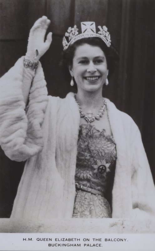 HM Queen Elizabeth on the balcony, Buckingham Palace by English Photographer