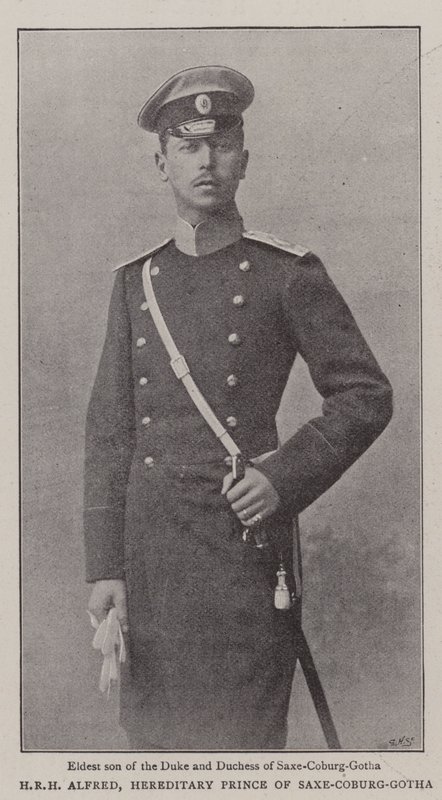HRH Alfred, Hereditary Prince of Saxe-Coburg-Gotha by English Photographer