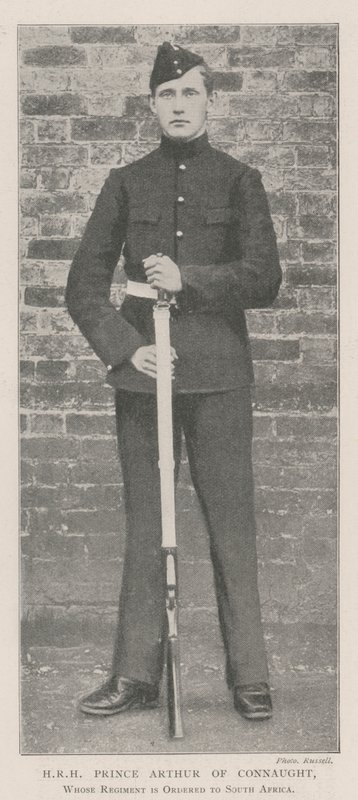 HRH Prince Arthur of Connaught, whose Regiment is ordered to South Africa by English Photographer
