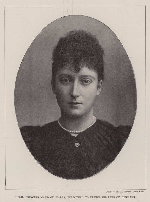 HRH Princess Maud of Wales, betrothed to Prince Charles of Denmark by English Photographer