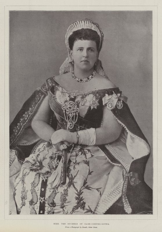 HRH the Duchess of Saxe-Coburg-Gotha by English Photographer