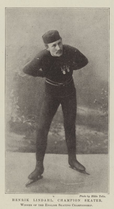 Henrik Lindahl, Champion Skater, Winner of the English Skating Championship by English Photographer