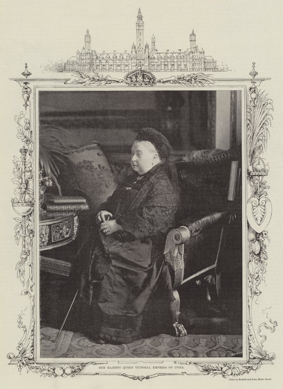 Her Majesty Queen Victoria, Empress of India by English Photographer