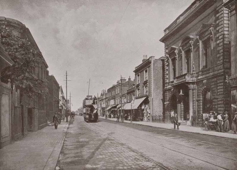High Street, Hounslow, showing the Council Offices, on the Right by English Photographer